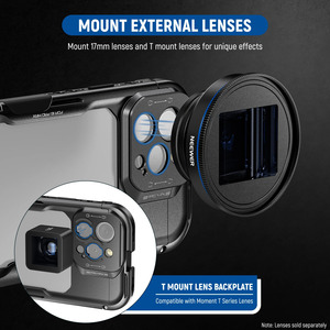 Hızlı yayın Video Rig telefonu sabitleyici 16 Pro/Pro Max kafes uyumlu iPhone 16 Pro Max 67mm filtre adaptörü kamera - Product Image 5