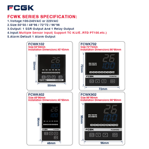 Anpassbarer digitaler LCD-PID-Temperatur regler PT100 RS485 Modbus SSR-Ausgang Industrielle Brühsaunaofen-Verpackungs maschine - Product Image 4