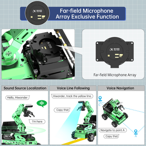ROS2 Education Robot JetRo ver Python-Programmierung mit 6DOF Depth Vision Roboterarm unterstützung Kartierung navigation für JETSON NANO