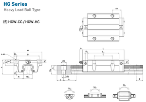 Brida de carga pesada HGW25CC HGR25 HG25, carril de guía de movimiento lineal, bloque deslizante para máquina de automatización - Product Image 6