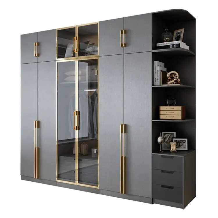 Pa design aberto personalizado portátil armário guarda-roupas guarda-roupa armário madeira