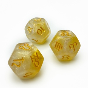 Deskjoy 12-Sided Acrylic Đa Diện D12 Dice 12 Chòm Sao Hội Đồng Quản Trị Trò Chơi Nhựa Dnd Dice Cup Giải Trí & Quà Tặng Trò Chơi - Product Image 4