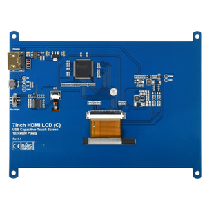 Hochwertiger kapazitiver 7-Zoll-Touchscreen mit einer Auflösung von 1024*600 IPS-Display-LCD-Modul für Raspberry Pi