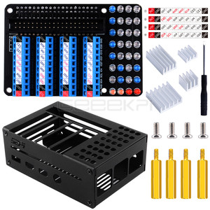 GeeekPi 40pin cavo presa GPIO morsettiera custodia in metallo con LED per Raspberry Pi 4 modello B - Product Image 6