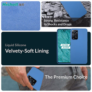 Yüksek kaliteli silikon telefon koruyucu kılıf tüm Anti damla kabuk Redmi için not 11 Pro 4G lacivert telefon kılıfı - Product Image 2