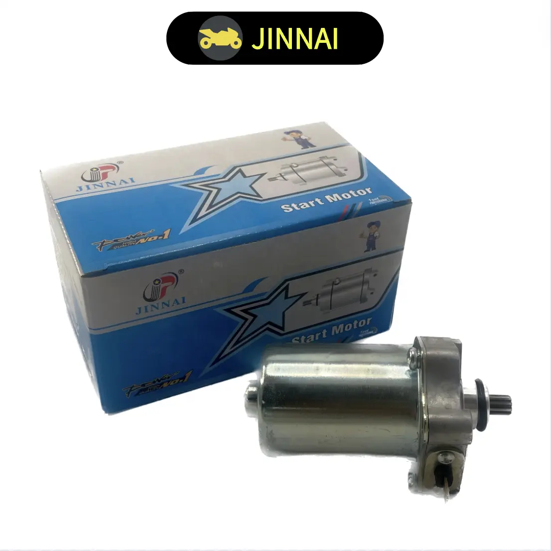 JINNAI-motor de arranque de motocicleta, 12V, CE, motor de arranque de electricidad, clic