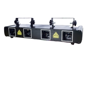 Luces láser de discoteca con 4 lentes RGB, luz LED para escenario, fiesta, DMX, Control de voz, rayo láser, iluminación de efecto Lasercube para pista de baile y Club, en oferta - Product Image 1