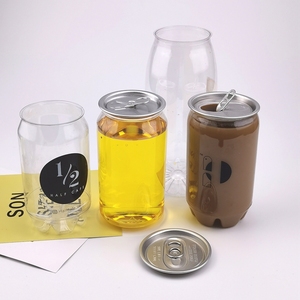 Custom 330ml High Quality Plastic Juice Jar <strong>Coffee</strong> Drink Bottle Can Easy Open Beverage Can Plastic Bottle Fit Sealing Machine - Product Image 5