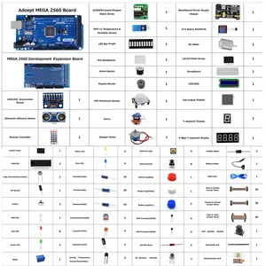 Предельный стартовый комплект Adeept для Arduino Mega2560 LCD1602 шаговый двигатель ADXL345 умный пульт дистанционного управления с PDF-гидом - Product Image 2