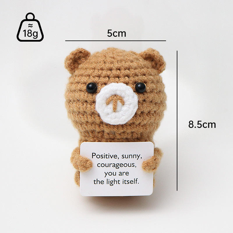 Tarjeta de una pieza marrón claro del oso p