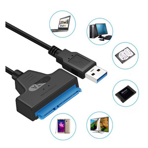 สายอะแดปเตอร์ USB3.0 SATA 2.5นิ้ว3.5นิ้วสำหรับคอมพิวเตอร์สายเคเบิลข้อมูลฮาร์ดดิสก์ PVC สำหรับกล้องสำหรับกล้องคอมพิวเตอร์ - Product Image 3