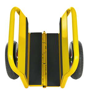 ג 'ה-mech 10 "צמיגי גומי מוצק ושני ידיות עגלה לוח דוללי