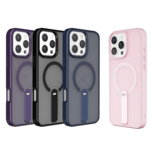 Oem PC & TPU透明携帯電話ケースメンタルホルダー付き磁気ワイヤレスカバーIphone 11 12 13 14 15 16 17 Pro Max Plus用 - Product Image 6