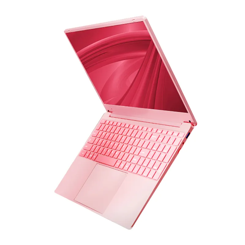 Pc portable 128 pouces, ordinateur, vente en gros, très bon marché, nouveau, 8 go de ram, 15.6 go de rom, pour étudiants, rose