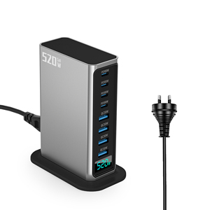 10端口智能ic识别USB充电器50W QC3.0支持5V/1A/2.4A输出多端口手机充电器