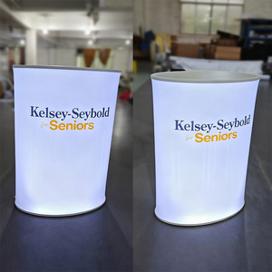 Xách tay hình chữ nhật hình bầu dục Vòng hiển thị truy cập bảng triển lãm thương mại pop-<span class=keywords><strong>up</strong></span> nhôm Pop <span class=keywords><strong>Up</strong></span> bảng hiển thị với ánh sáng <span class=keywords><strong>LED</strong></span> - Product Image 3