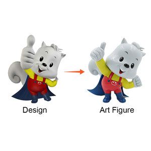 OEM piccola resina PVC Custom Action Figure Kit modello 3D cartone animato giocattolo dal produttore confezione in vinile giocattolo disegno umano - Product Image 4