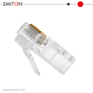 CAT5 CAT6 UTP通孔模块化插头Cat5 Cat6 8p8c直通连接器 - Product Image 4