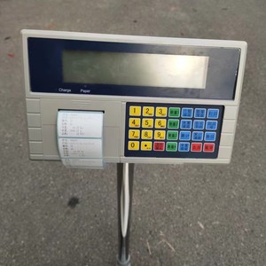 Bilancia con indicatore di pesatura dell'etichetta del codice a barre elettronico LCD/LED multi-chiave per la testa della scala industriale dello strumento - Product Image 3