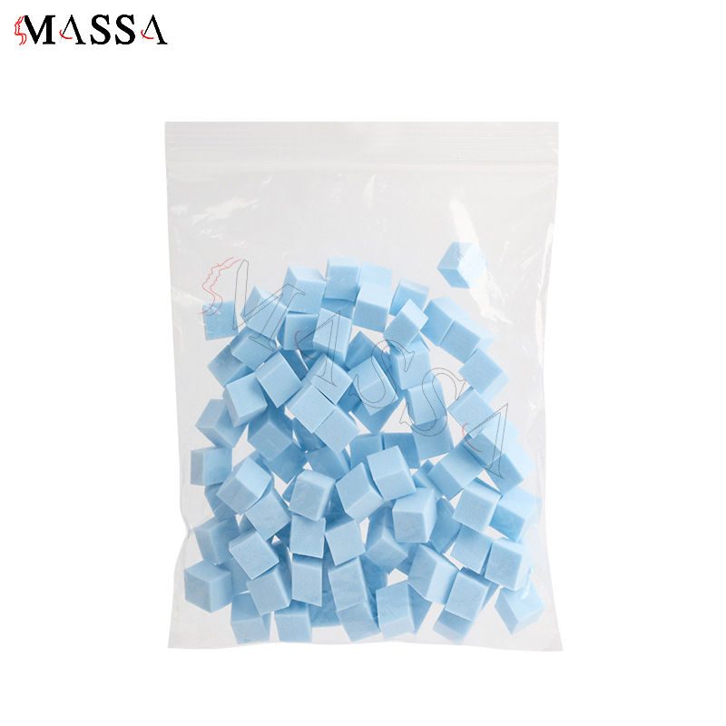 100pcs Bagged blue sponge