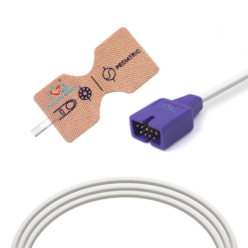 Compatibile per Nellcor Oxima DS-100a DB9 9pin sonda Spo2 usa e getta sensore Spo2 Medaplast pediatrico