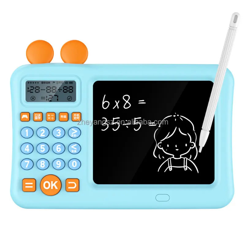 Top 1 mini portable mathématiques jouet intelligent arithmétique formateur orale mathématiques jouets avec lcd conseil d'écriture pour Enfants