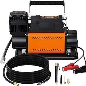 AT-12V Air Compressor W/LCD Control Panel to Preset Target Pressure, 150PSI 7.06CFM Air Pump Inflator for Overland &amp;Heavy Duties - Product Image 2
