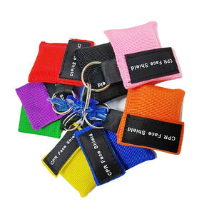 Harga grosir murah gantungan kunci masker <span class=keywords><strong>CPR</strong></span> pelindung wajah cetak Logo pasokan medis darurat dan pelatihan - Product Image 1