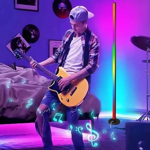 RGB lampada da terra a LED telecomando per APP di controllo musica sincronizzazione illuminazione ad angolo Smart Mood moderna lampada da piedi per camera da letto soggiorno - Product Image 4
