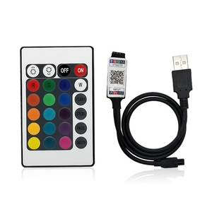 RGB-24 chiave a LED striscia di luce USB controller a infrarossi 5V Mini USB telecomando - Product Image 1