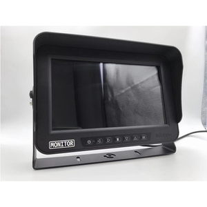 Monitor de coche IPS portátil a prueba de agua de 10 pulgadas, Mini Monitor de PC, entrada VGA /VI/V2 con Control remoto y soporte para camión de vehículo - Product Image 3