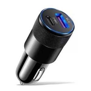 Stokta mini PD 15w usb 3.1A araba şarjı iki port hızlı şarj Abs Android telefon araba şarjı - Product Image 1