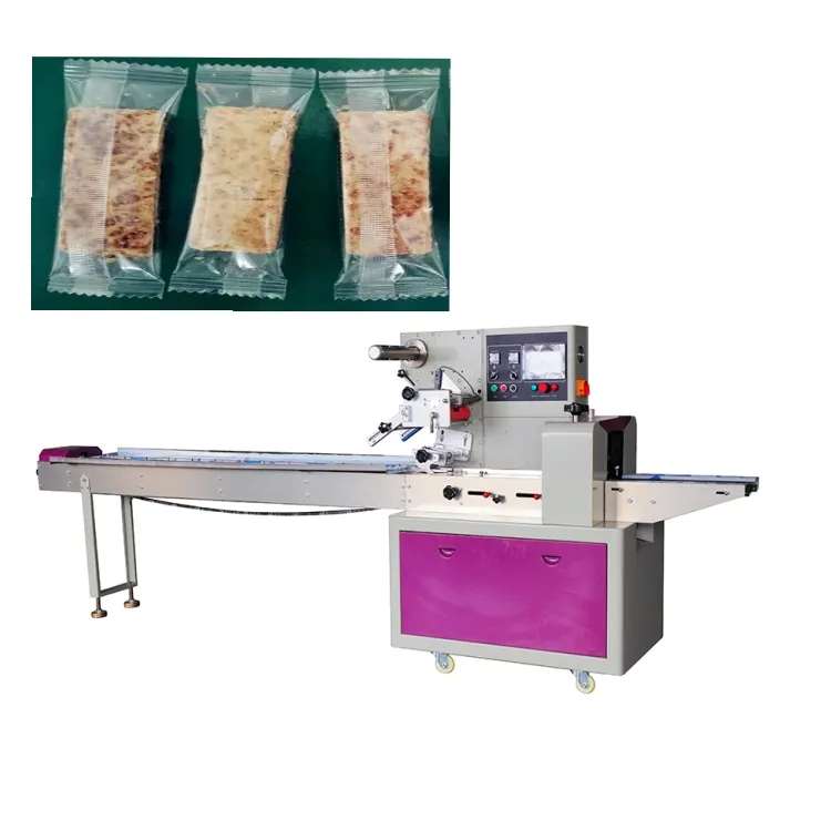 new type rose flavor candy mint lollipop chewing gum nodoame high quality horizontal flowpack nougat packaging machine
