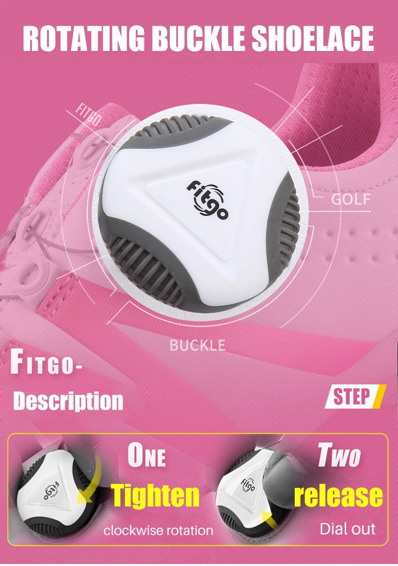 PGM XZ128 Women Nonslip Waterproof Quick Lacing Golf Shoes企业官网