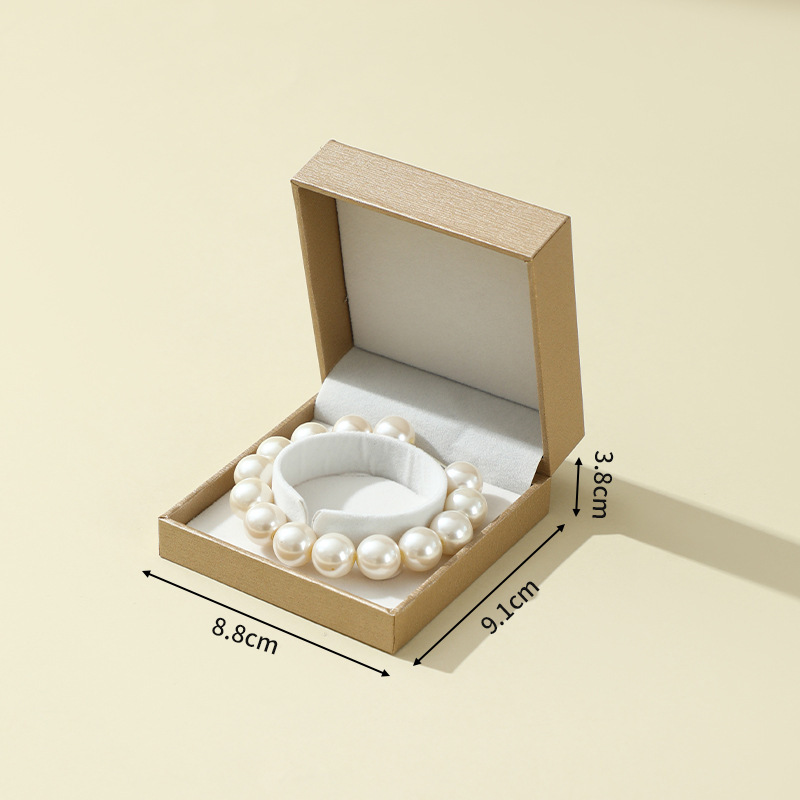Golden inner-white bracelet box-wooden dimensions