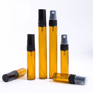 2 3 5 10ml açık kehribar cam Mini vida sprey parfüm Atomizer parfüm şişeleri seyahat doldurulabilir mezun alt şişeler ölçekli - Product Image 3