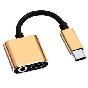 热卖2合1 C型至3.5毫米插孔转换器USB C至3.5毫米智能手机耳机和充电器适配器 - Product Image 4