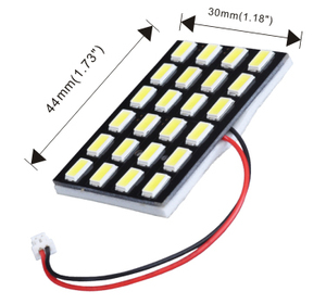 แผงไฟในรถ jiachi โคมไฟอ่านหนังสือบนรถ6/9/12/15/24 LED SMD โดมไฟภายในหลังคา BA9S อะแดปเตอร์ C5W T10ฐาน - Product Image 4