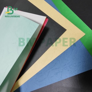 Bağlama için 180gsm 230gsm kaplamasız kabartmalı renkli tahta dokulu kağıt kapak - Product Image 5