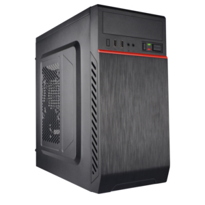 PC ATX a granel con ventilador de fuente de alimentación plexiglás caja de computadora refrigerada horizontal PC chasis CPU gabinete - Product Image 2