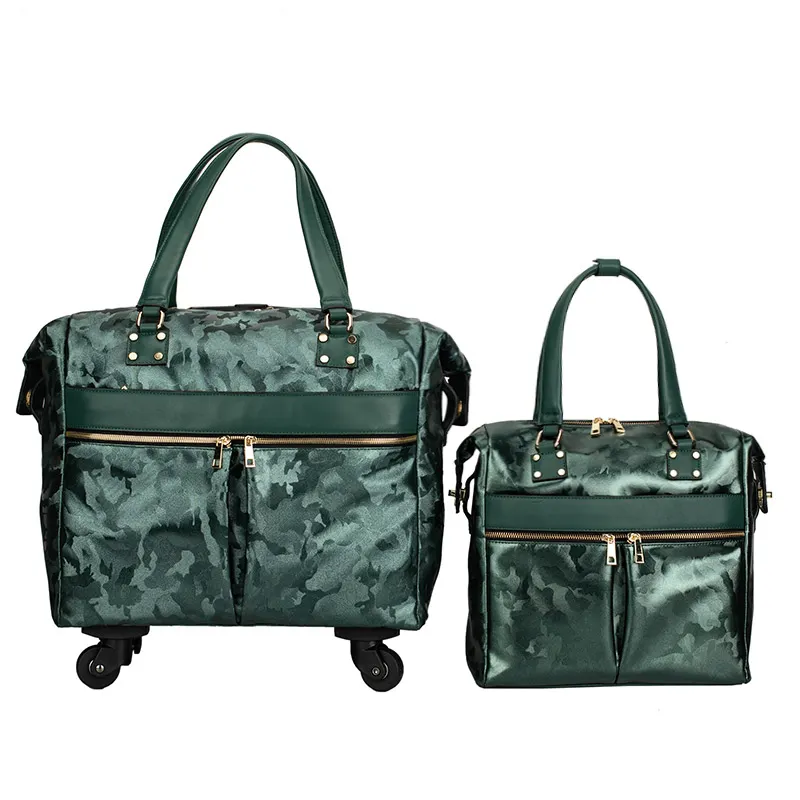 Новейшая модная сумка-Органайзер для девочек, комплект чемоданов на колесиках