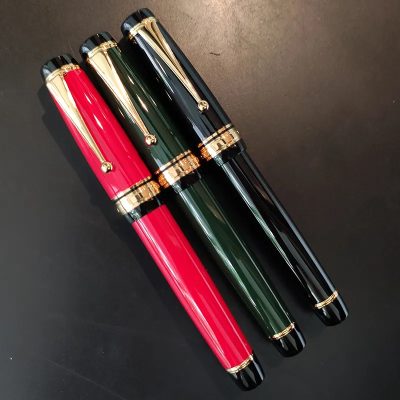Presente de luxo extravagante Caro caneta-tinteiro grande tamanho caneta marca preto/verde/vermelho executivo VIP chefe caneta