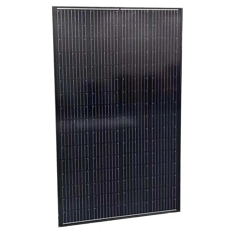 पूर्ण काले 200w HJT Shingled सौर पैनल कीमत Heterojunction Bifacial आधा काट सौर सेल