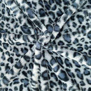 Chất Lượng Cao 100% Polyester Siêu Mềm Sang Trọng Leopard In Thỏ Giả Lông Thú Vải Cho Phụ Nữ Áo - Product Image 5