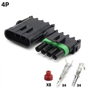 1 2 3 4 6Pin Way Delphi 2,5 GM Automotive Female Male Weather Pack Enchufe eléctrico Conectores de automóvil - Product Image 5