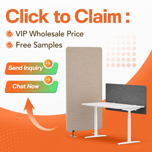 Ofisolution âm thanh phổ biến nhất hấp thụ Polyester Acoustic bàn màn hình chống bụi trang trí chèn bàn chia - Product Image 6