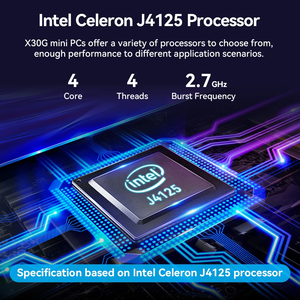 Fanless Industrial PC Intel Celeron J4125 DDR4 2*RS232 6USB WIFI 3G 4G LTE Dual Display Mini PC