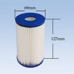 PP pileli % su filtresi kartuşu Polyester 2.5x10 20 4.5x10 20 inç pileli poli filtre ile 5 10 20 mikron - Product Image 4
