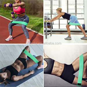Bandas elásticas ajustables con logotipo personalizado para gimnasio, bandas de ejercicio para entrenamiento de resistencia con logotipo de círculo de cadera, tipo bucle - Product Image 4