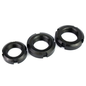 <span class=keywords><strong>M30</strong></span> M40 M50 Nhà Máy Giá Thép Gr 4.8 Gr 8.8 Gr 10.9 Gr 12.9 Oxit Màu Đen Rãnh Vòng <span class=keywords><strong>Nut</strong></span> Din1804 - Product Image 1